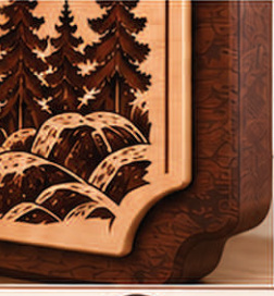 Landscape engraving detail from The Faith gift