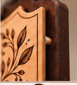 Layered wood detail detail from The Faith gift