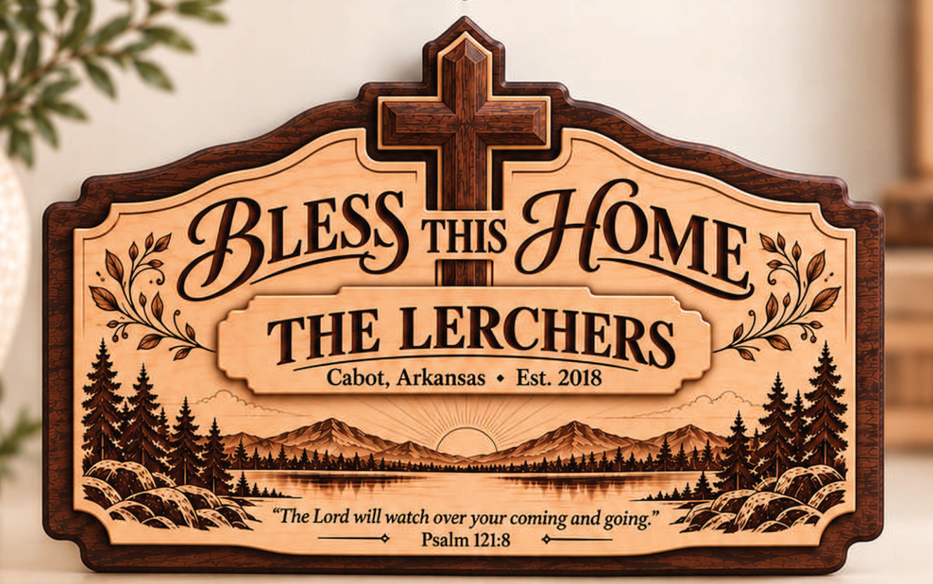 The Faith personalized wooden gift